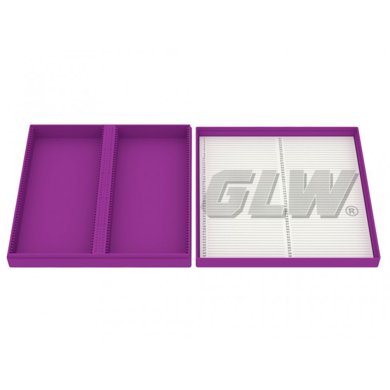 Pudełka na szkiełka mikroskopowe GLW K99