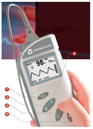 Pulsoksymetry ręczne (przenośne) Tecno-Gaz Vital Test