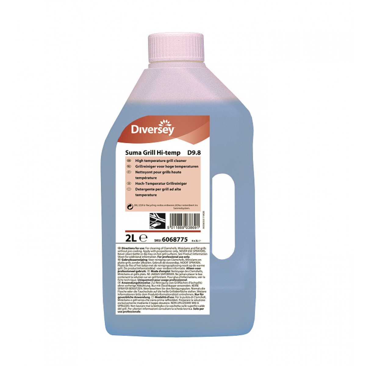 Ręczne mycie Diversey Suma Grill Hi-temp D9.8