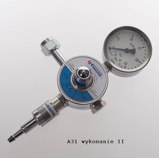 Reduktory tlenu, powietrza i innych gazów medycznych Farum A31