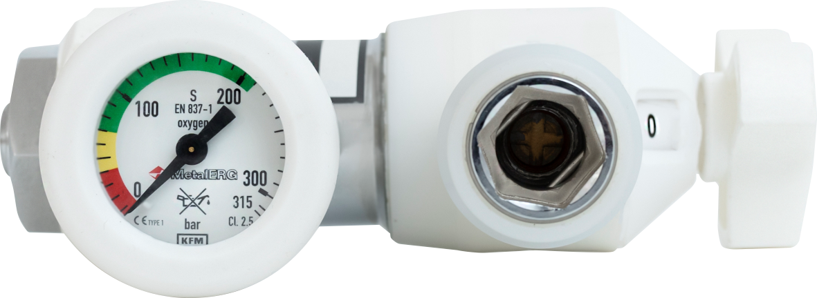 Reduktory tlenu, powietrza i innych gazów medycznych METALERG Z-100.2.1.PN-T