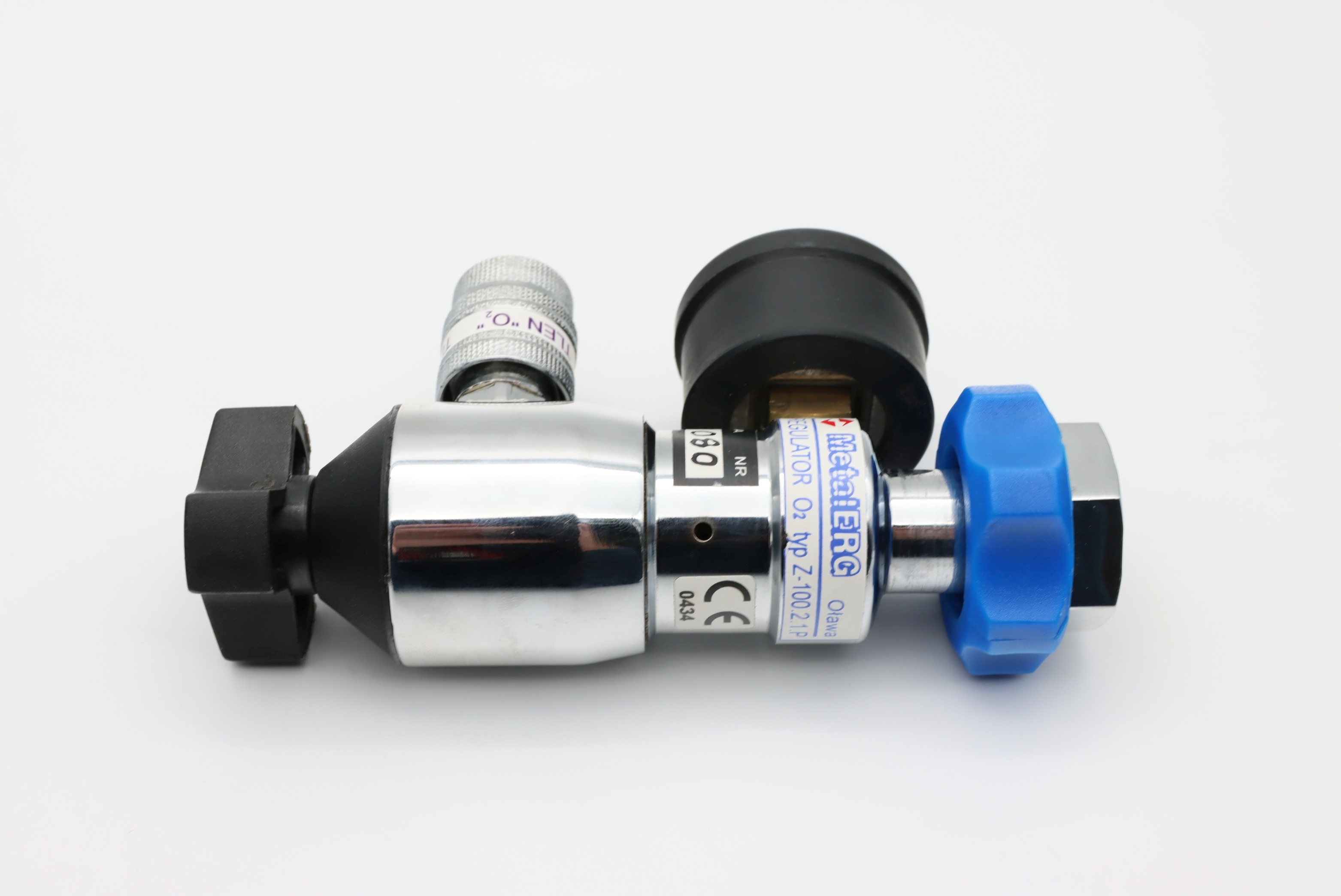 Reduktory tlenu, powietrza i innych gazów medycznych używane METALERG Typ Z-100.2.1.P - Praiston rekondycjonowane