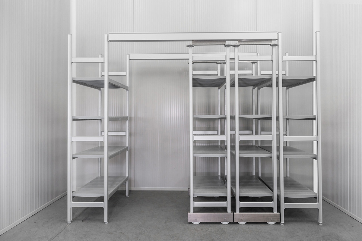 Regały medyczne Pegasus Salus High Density (górna szyna łączna)