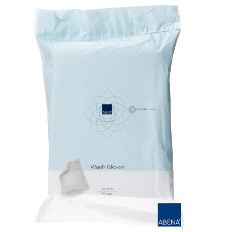 Rękawice i myjki do mycia ciała pacjenta Abena Molton