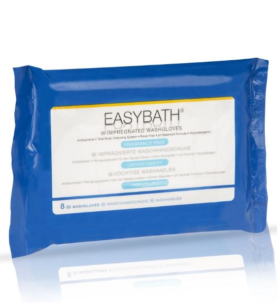 Rękawice i myjki do mycia ciała pacjenta Medline EASYBATH IMPREGNATED