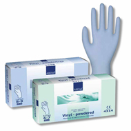 Rękawice medyczne Abena Rękawice winylowe niebieskie