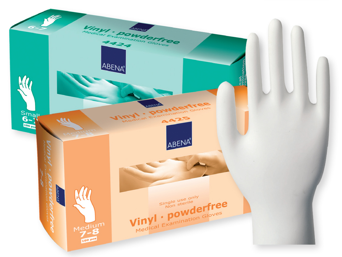 Rękawice medyczne Abena Vinyl - Rękawice bezpudrowe