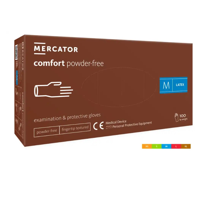 Rękawice medyczne Mercator Medical comfort powder-free