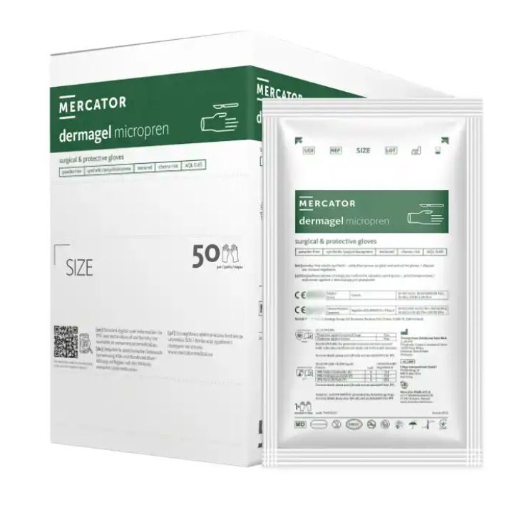 Rękawice medyczne Mercator Medical dermagel micropren