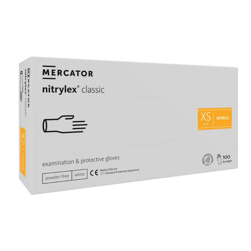 Rękawice medyczne Mercator Medical nitrylex classic