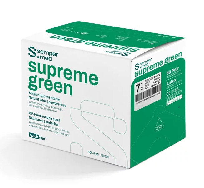 Rękawice medyczne Semperit / Sempermed Sempermed Supreme Green