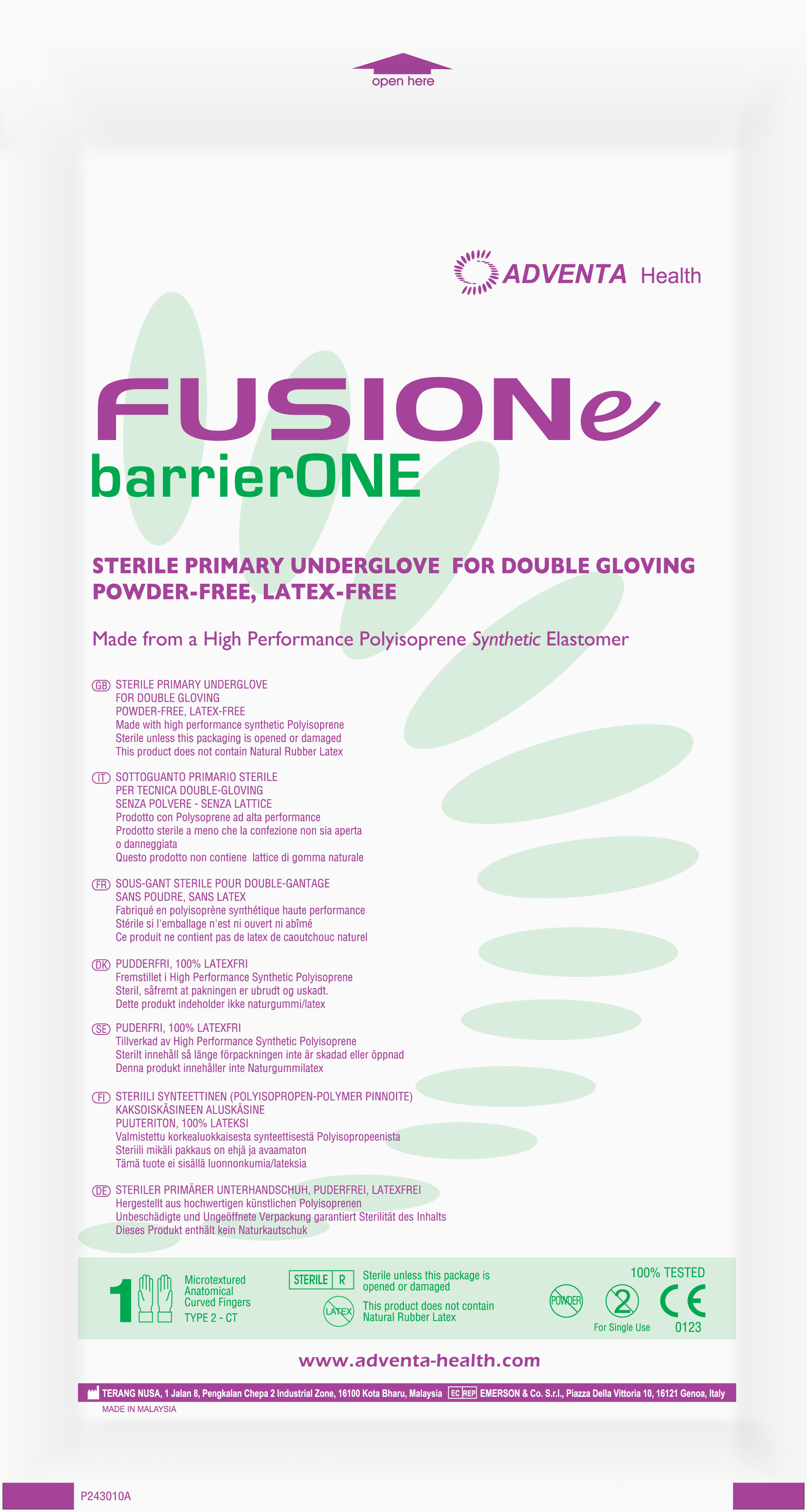 Rękawice medyczne Terang Nusa Fusione barrierONE