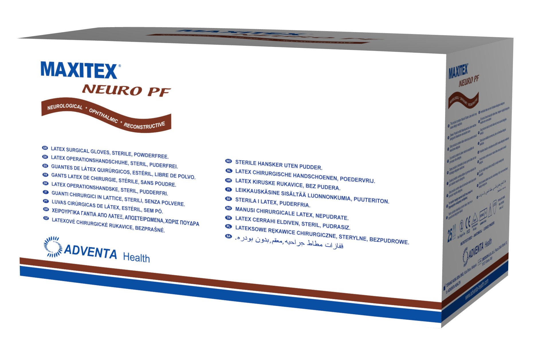 Rękawice medyczne Terang Nusa Maxitex Neuro PF