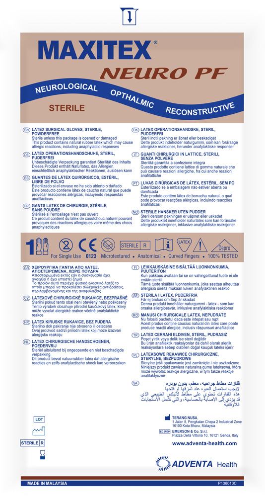 Rękawice medyczne Terang Nusa Maxitex Neuro PF