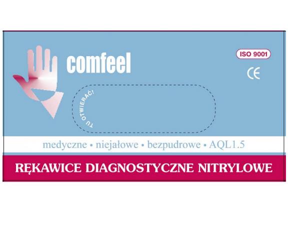 Rękawice medyczne TG Medical COMFEEL nitrylowe chlorowane