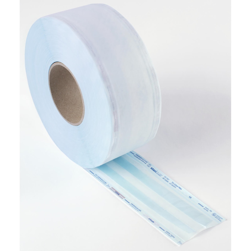 Rękawy papierowo – foliowe z fałdą steriCLIN Przezroczyste rękawy z fałdą