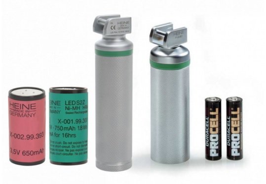 Rekojeści (uchwyty) do laryngoskopów Heine Rękojeść światłowodowa krótka