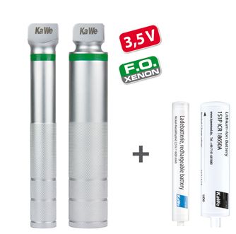 Rekojeści (uchwyty) do laryngoskopów KaWe F.O. 3.5V bateria akumulacyjna