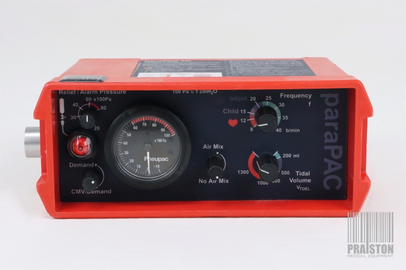 Respiratory transportowe używane B/D Pneupac Parapac 2D - Praiston rekondycjonowany