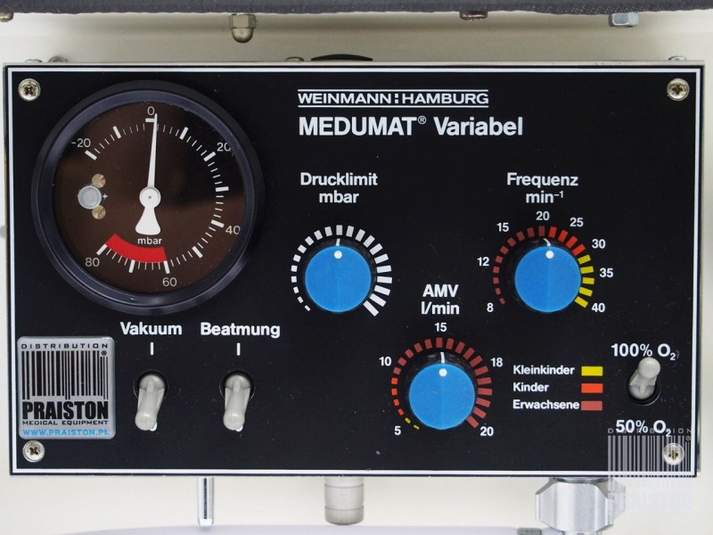 Respiratory transportowe używane B/D Weinmann Medumat Variabel - Praiston rekondycjonowany