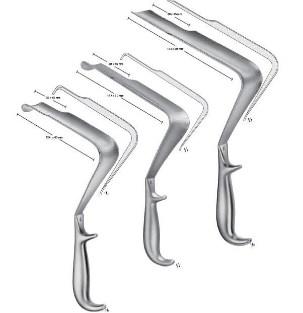 Rozwieracze / retraktory chirurgiczne B.Braun Retraktory miednicy