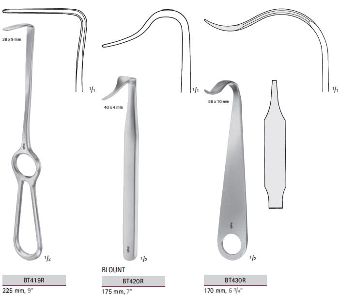 Rozwieracze / retraktory chirurgiczne B.Braun Rozwieracze kolanowe