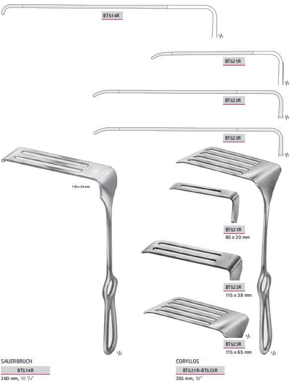 Rozwieracze / retraktory chirurgiczne B.Braun Rozwieracze płucne