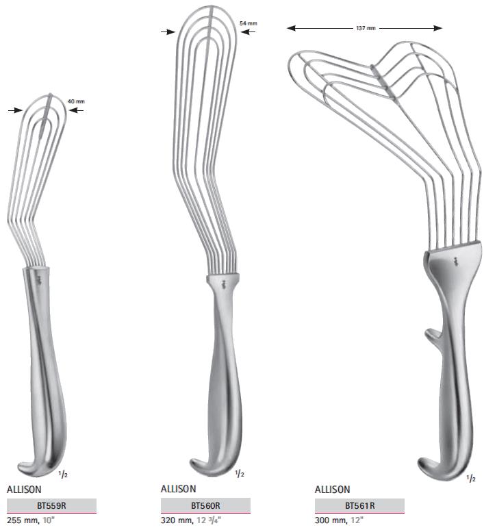 Rozwieracze / retraktory chirurgiczne B.Braun Rozwieracze płucne