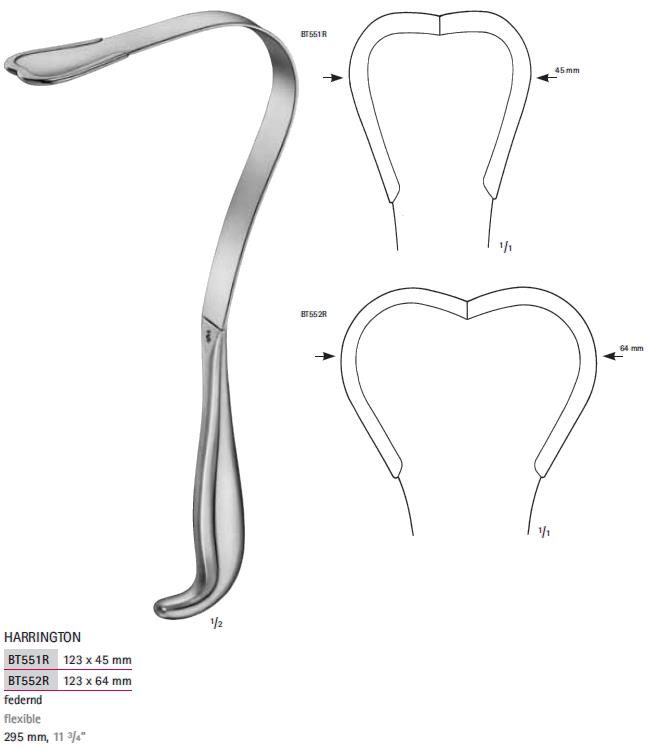 Rozwieracze / retraktory chirurgiczne B.Braun Rozwieracze płucne