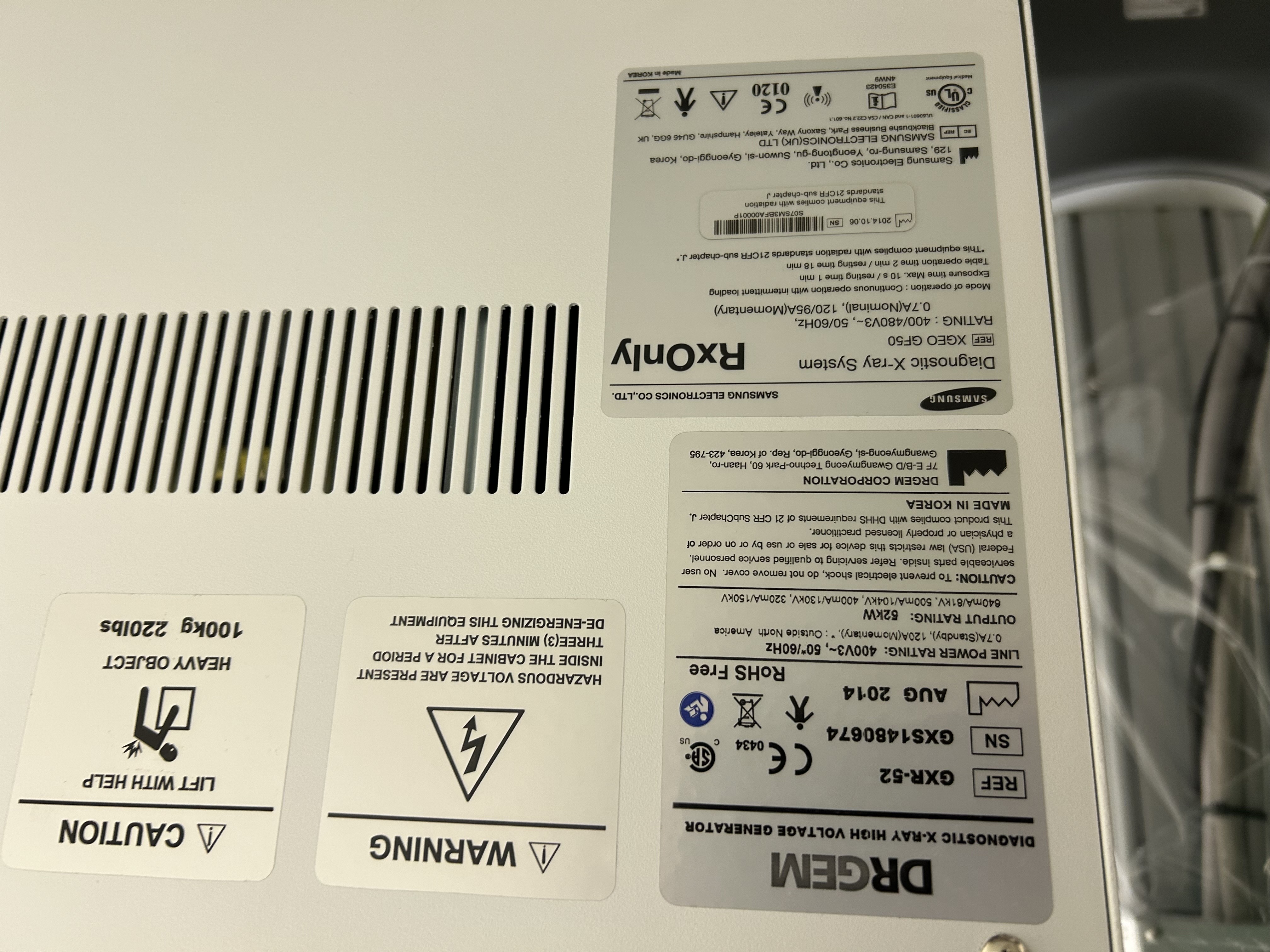 RTG kostno-płucne do radiografii używane Samsung XGEO Samsung Używane