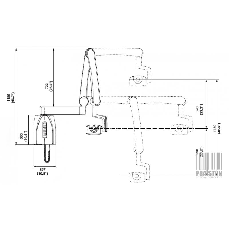 RTG punktowe wewnątrzustne używane B/D Planmeca Intra Prox - Praiston rekondycjonowany