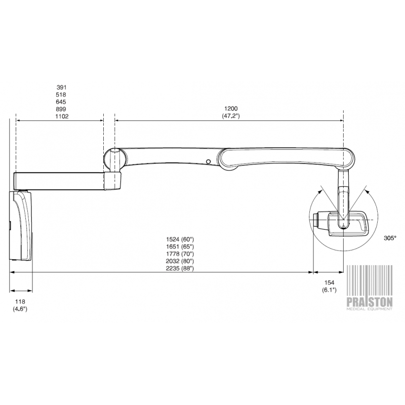 RTG punktowe wewnątrzustne używane B/D Planmeca Intra Prox - Praiston rekondycjonowany