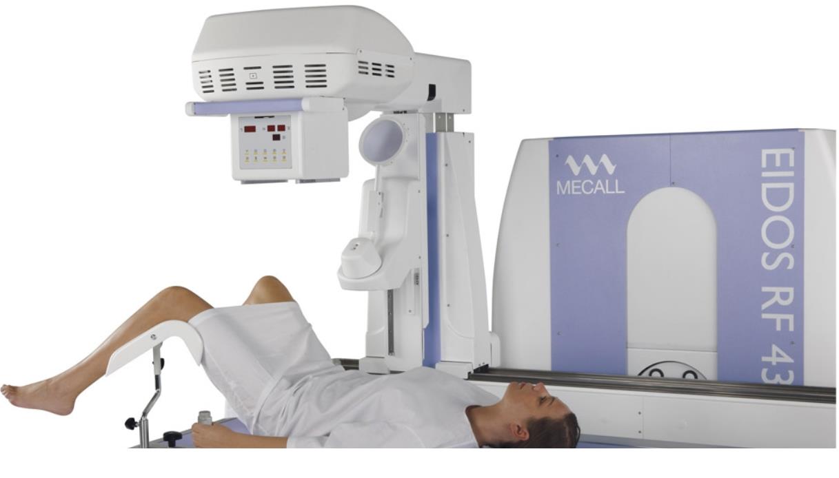 RTG zdalnie sterowane, uniwersalne do radiografii i fluoroskopii MECALL EIDOS 439RF