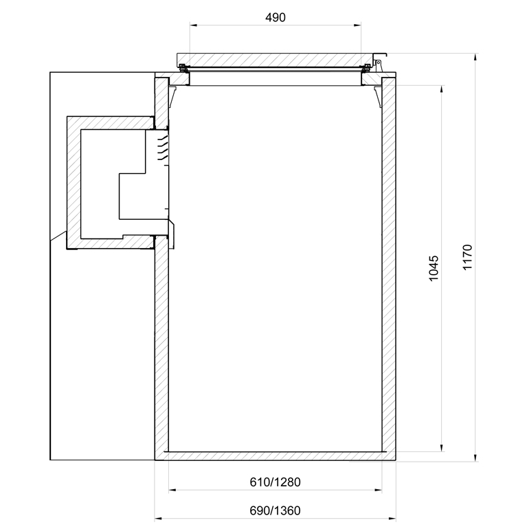 Schładzarki na odpady medyczne JUKA Komora duża 2x240 L