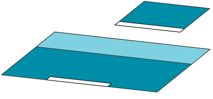 Serwety operacyjne – obłożenie pola operacyjnego BARRIER/MOLNLYCKE Serweta chirurgiczna trójwarstwowa 706900