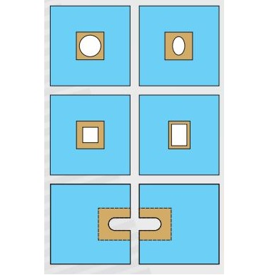 Serwety operacyjne – obłożenie pola operacyjnego DINA-HITEX operacyjne z otworem przylepnym