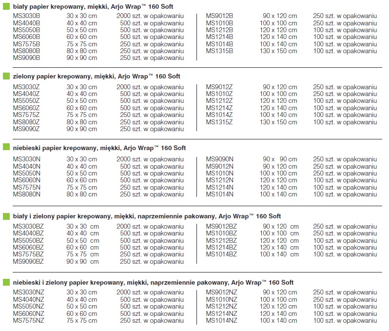 Serwety papier krepowany Arjowiggins Arjo Wrap