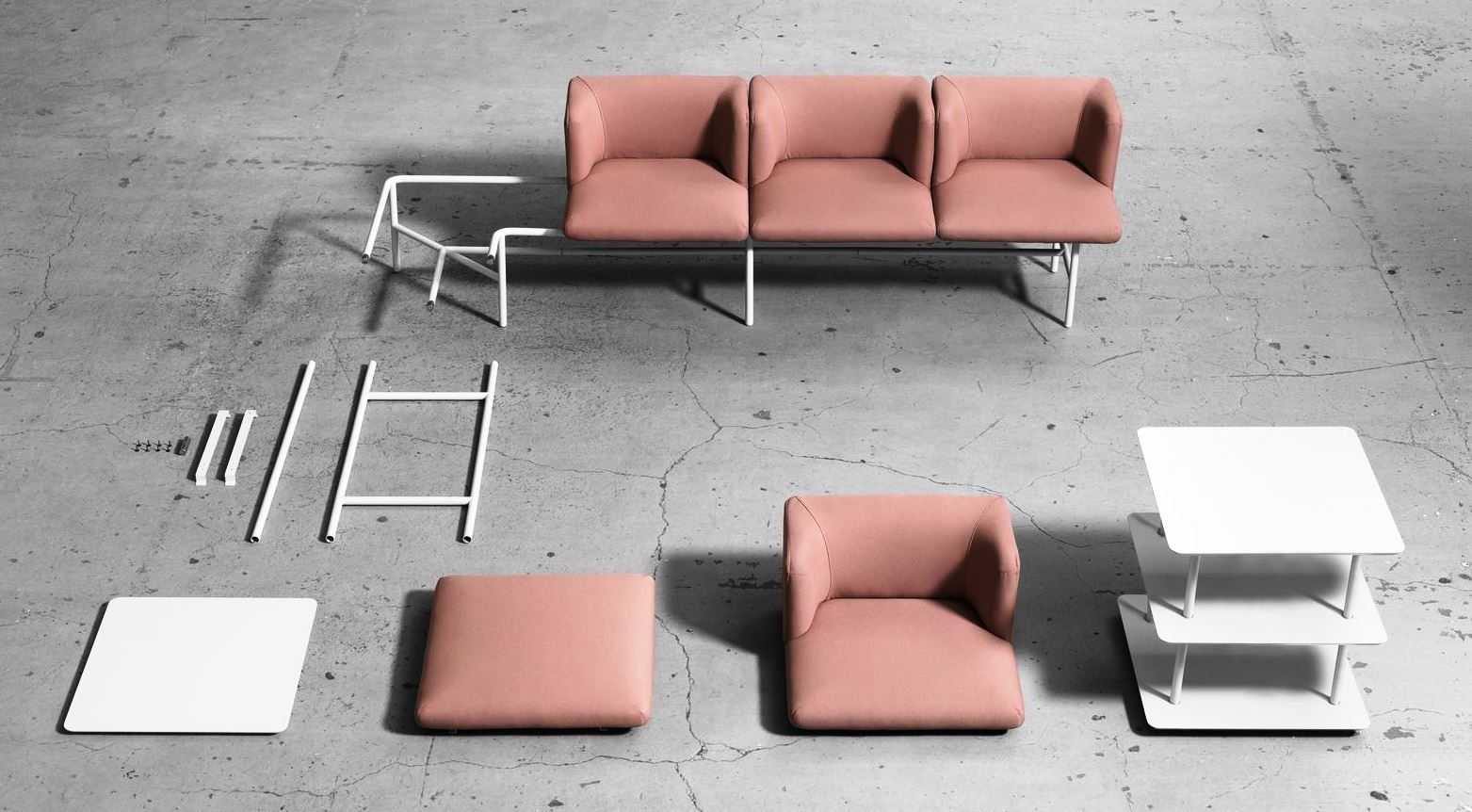 Siedziska modułowe do poczekalni medycznych MEBLANT Agora