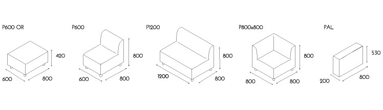 Siedziska modułowe do poczekalni medycznych MEBLANT Part