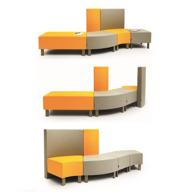 Siedziska modułowe do poczekalni medycznych MEBLANT Snake