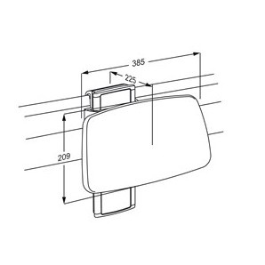 Siedziska prysznicowe naścienne Pressalit Plus 450