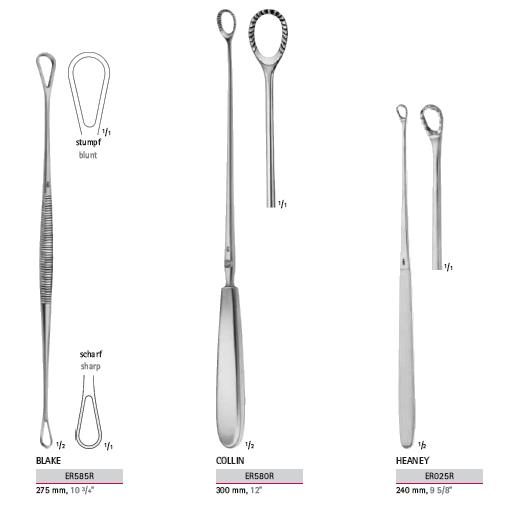 Skrobaczki i łyżeczki ginekologiczne B.Braun Skrobaczki macicy