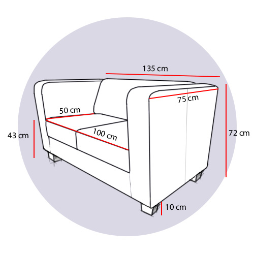 Sofy/kanapy do poczekalni medycznych Interio Mobili BRUNO