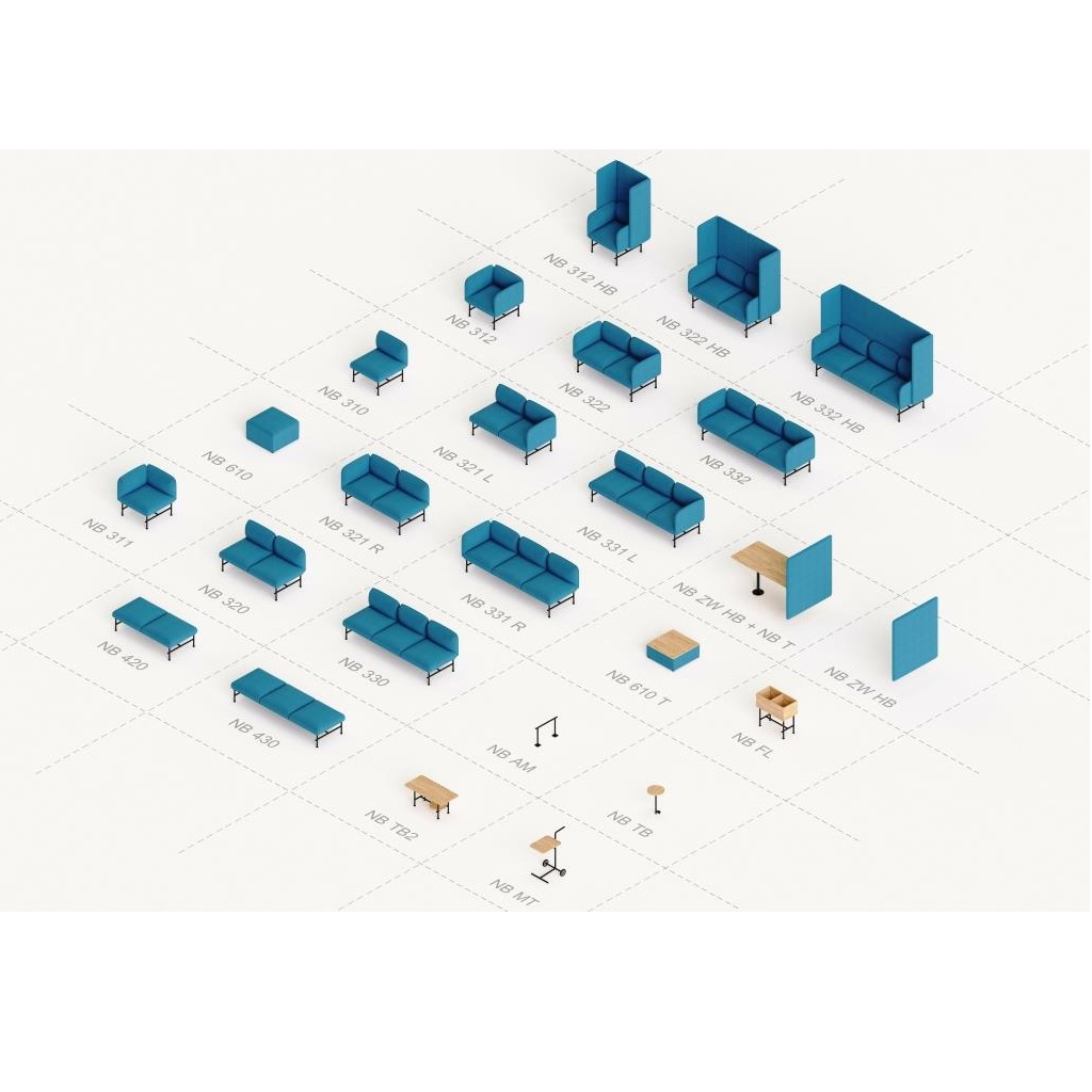 Sofy/kanapy do poczekalni medycznych MEBLANT Nebula