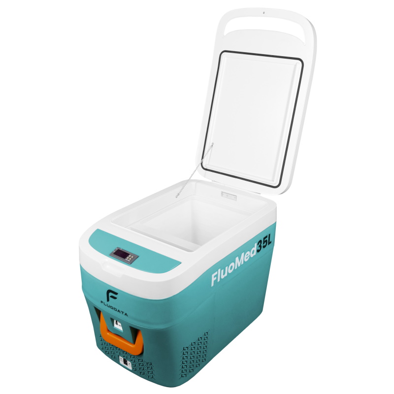 Specjalistyczne lodówki do transportu krwi, leków i szczepionek Fluodata FluoMed35L/LH