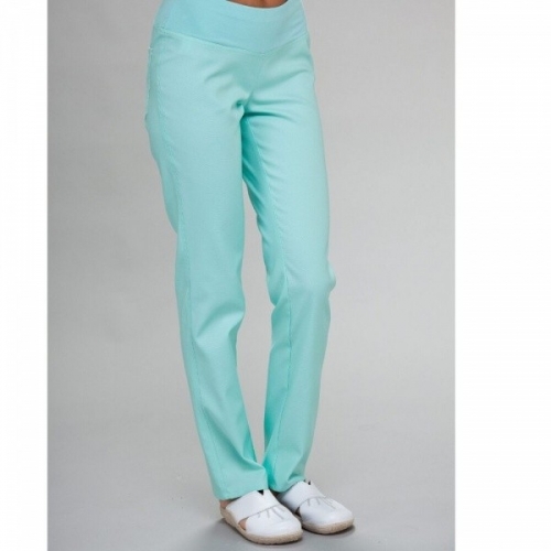 Spodnie medyczne ELDAN Rurki damskie z dzianiną