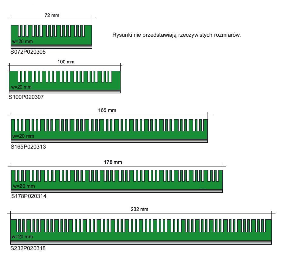 Stabilizatory narzędzi do tac sterylizacyjnych CBM Grzebień