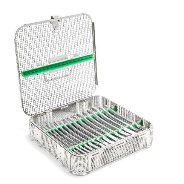 Stabilizatory narzędzi do tac sterylizacyjnych CBM Uchwyty dociskowe do pokryw