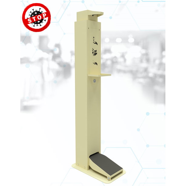 Stacje bezdotykowe - dozowniki do dezynfekcji rąk ELDRUT Tower 1L