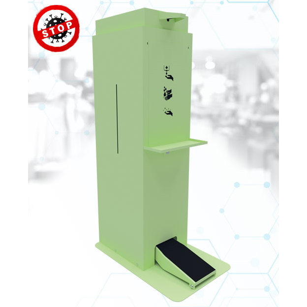 Stacje bezdotykowe - dozowniki do dezynfekcji rąk ELDRUT Tower 25L